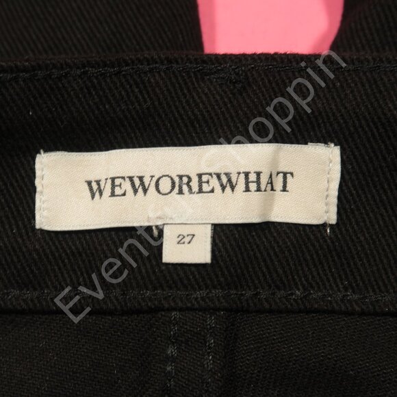 WeWoreWhat Cut Out Straight Jeans Womens 27 Black Revolve New - Picture 6 of 7